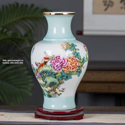 BÌNH MEN NGỌC VIỀN VÀNG – PHÚ QUÝ